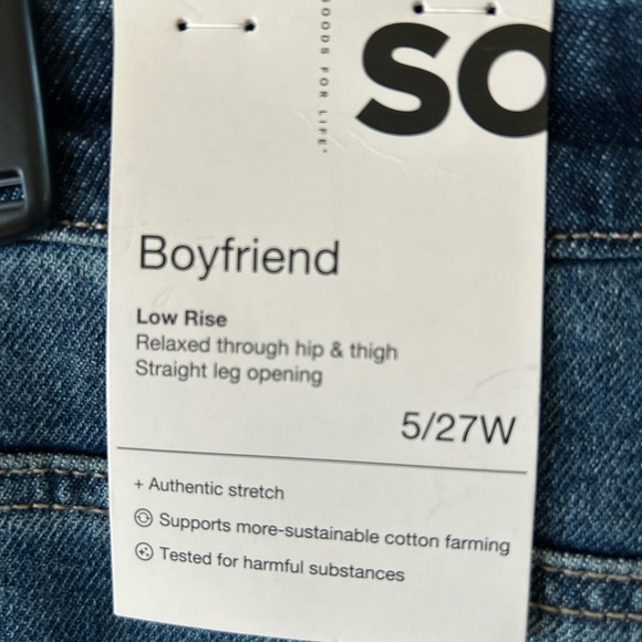 SO Good for Life - Boyfriend Style Low Rise - Distressed Jeans - Picture 7 of 9